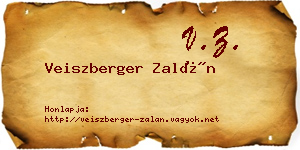 Veiszberger Zalán névjegykártya